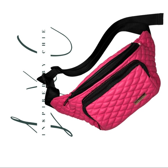 Kensie Handbags - Kensie Pink Quilted Fanny Pack